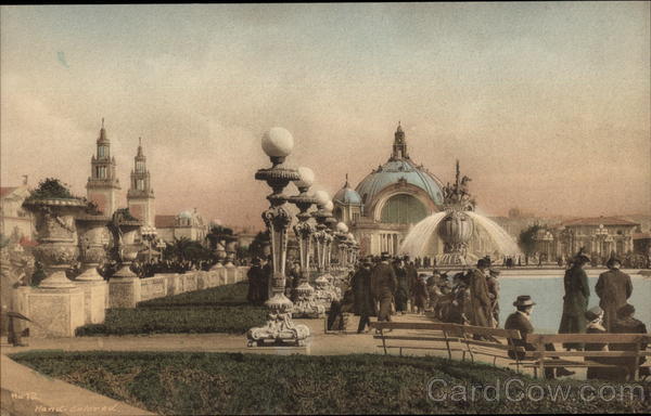 In the South Gardens San Francisco California 1915 Panama-Pacific Exposition