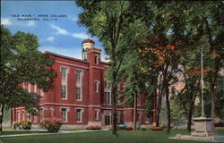 "Old Main," Knox College Galesburg, IL Postcard Postcard