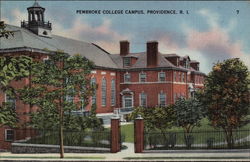 Pembroke College Campus Providence, RI Postcard Postcard