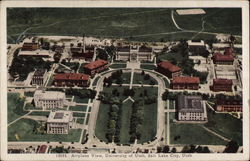 University of Utah - Airplane View Postcard