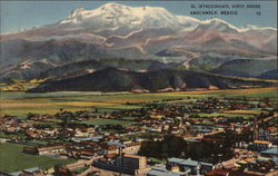 El Ixtaccihuatl visto Desde Amecameca Mexico Postcard Postcard
