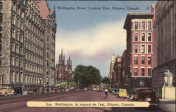 Weelington Street Looking East Postcard