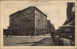 Majestic Building West Warwick, RI Postcard Postcard