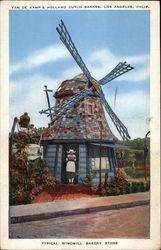 Van de Kamp's Holland Dutch Bakers, Los Angeles Postcard
