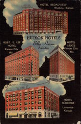 Hutson Hotels Kansas Postcard Postcard