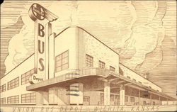 Union Bus Depot Postcard