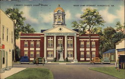 Liberty County Court House, Near Camp Stewart Hinesville, GA Postcard Postcard