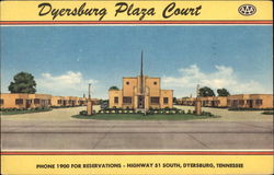 Dryersburg Plaza Court Postcard