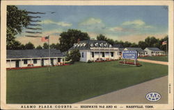 Alamo Plaza Courts, Highways 70-S and 41 Nashville, TN Postcard Postcard