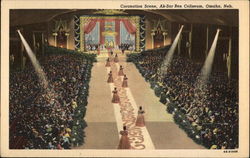 Coronation Scene, Ak-Sar Ben Coliseum Postcard