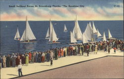 Small Sailboat Races, "The Sunshine City" Postcard