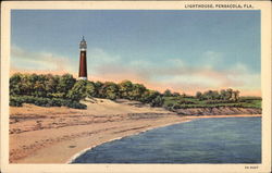 Lighthouse Pensacola, FL Postcard Postcard