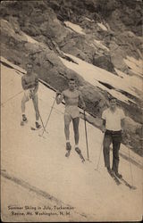 Summer Skiing in July, Tuckerman's Ravine Mount Washington, NH Postcard Postcard