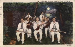 Hawaiians on Steel Pier Postcard