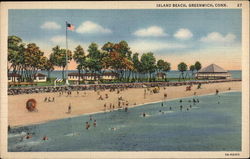 Island Beach Greenwich, CT Postcard Postcard
