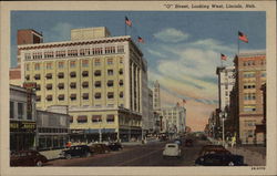 "O" Street, Looking West Postcard
