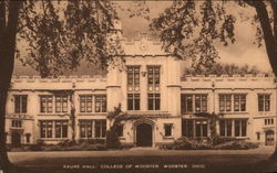 Kauke Hall, College of Wooster Ohio Postcard Postcard