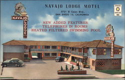 Navajo Lodge Motel Postcard