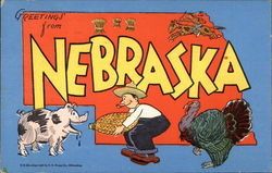 Greetings from Nebraska Postcard