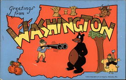 Greetings From Washington Postcard Postcard