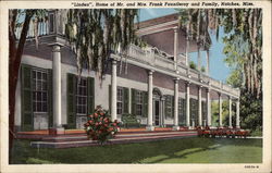 "Linden", Home of Mr. and Mrs. Frank Fauntleroy and Family Postcard