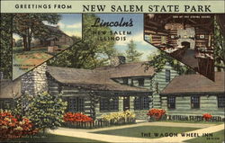 Greetings From New Salem State Park Postcard