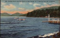 Looking North from Pilot Knob on Lake George, N.Y Postcard
