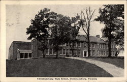 Christiansburg High School Virginia Postcard Postcard