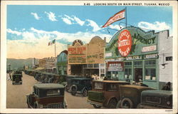 Looking South on Main Street Postcard