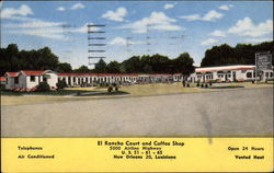 El Rancho Court and Coffee Shop New Orleans, LA Postcard Postcard