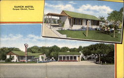 Ranch Motel in Corpus Christi, Texas Postcard Postcard