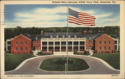 Enlisted Men's Barracks, NAAS, Corry Field Postcard