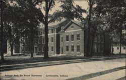 Asbury Hall, De Pauw University Postcard