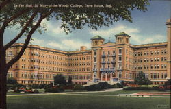 St. Mary-of-the-Woods College - Le Fer Hall Terre Haute, IN Postcard Postcard