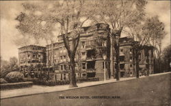 The Weldon Hotel Greenfield, MA Postcard Postcard
