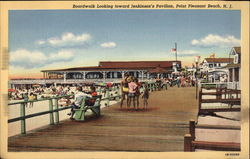 Boardwalk Looking Toward's Jenkinson's Pavilion Point Pleasant Beach, NJ Postcard Postcard