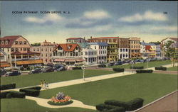 Ocean Pathway Ocean Grove, NJ Postcard Postcard