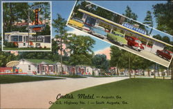 Cadle's Motel and Restaurant Augusta, GA Postcard Postcard