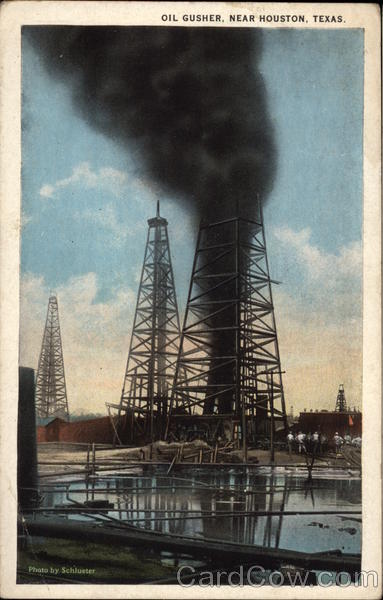 Oil Gusher Houston Texas