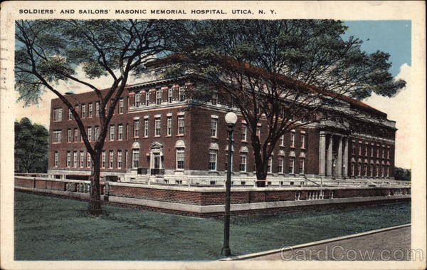 Soldiers' and Sailors' Masonic Memorial Hospital Utica New York