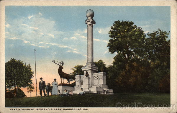 Elks Monument, Reservoir Park Harrisburg Pennsylvania