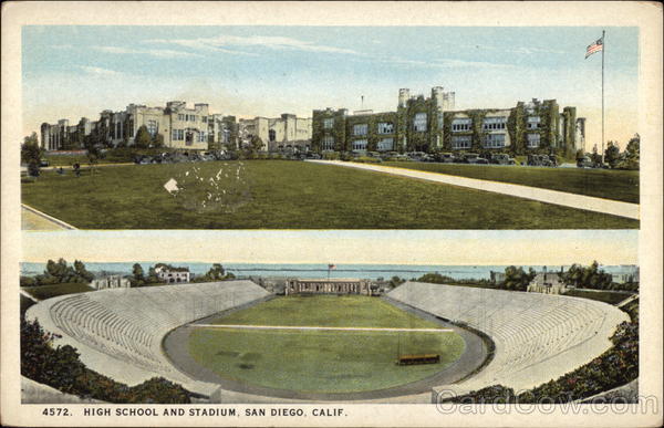 High School and Stadium San Diego California