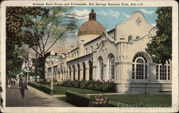 Quapaw Bath House and Promenade, Hot Springs National Park Arkansas