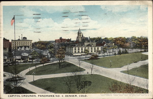 Capitol Grounds, Panorama No. 3 Denver Colorado