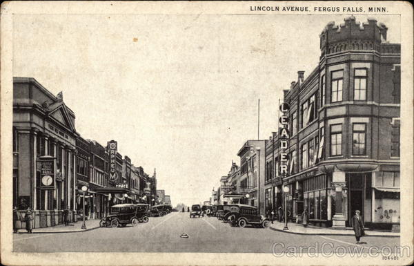 Lincoln Avenue Fergus Falls Minnesota