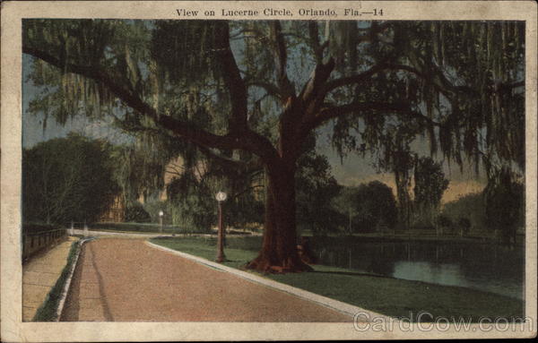 View on Lucerne Circle, Orlando Florida