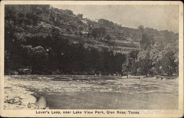Lover's Leap near Lake View Park Glen Rose Texas