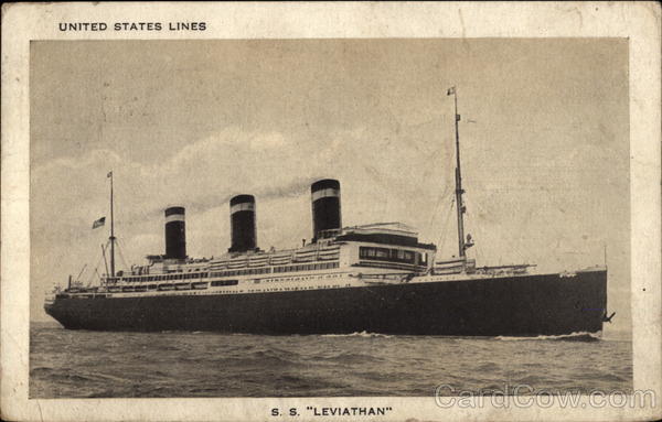 S. S. Leviathan - United State Lines Cruise Ships