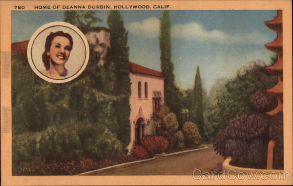 Home of Deanna Durbin Hollywood California