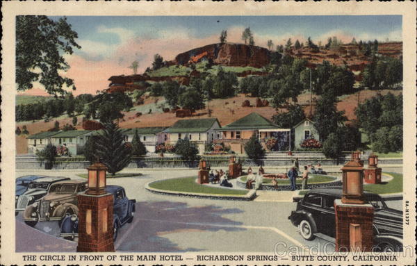 The Circle in Front of the Main Hotel Richardson Springs California